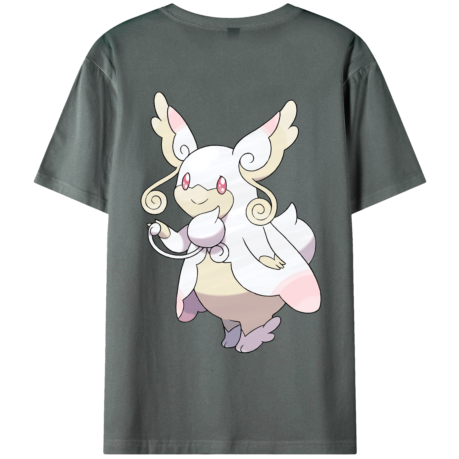 （画像用） ポケットモンスター Pokémon 綿100％ メンズ半袖Tシャツ（バックプリント） 通気性